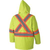 5609 Combinaison de pluie imperm&eacute;able 210D, Polyester/PVC, T-petit, Jaune lime haute visibilit&eacute; Chandler Sales