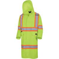 5631 Manteau long imperm&eacute;able The Rock 300D, Polyester, Petit, Jaune lime haute visibilit&eacute; Chandler Sales