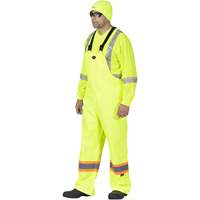 5629 The Rock 300D Bib Pants, Polyester, Small, High Visibility Lime-Yellow Chandler Sales
