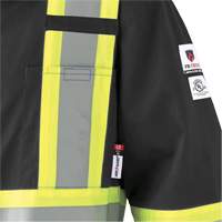 7702BKT FR-Tech&reg; Arc-Rated Coverall, Size 40 (Tall), Black, 10 cal/cm² Chandler Sales