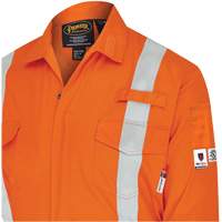 7702BB FR-Tech&reg; 2-Tone Safety Coverall, Size 36, Navy Blue/Orange, 10 cal/cm² Chandler Sales