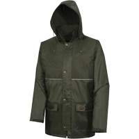 D8120J Nailhead Ripstop Tree Planter Hooded Jacket, Polyester/PVC, X-Small, Green Chandler Sales