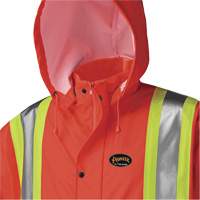 5896 Flame Resistant Waterproof Long Coat, Small, High Visibility Orange Chandler Sales