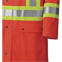 5896 Flame Resistant Waterproof Long Coat, Small, High Visibility Orange Chandler Sales