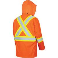 5892PKT Veste de s&eacute;curit&eacute; imperm&eacute;able &agrave; haute visibilit&eacute; ignifuge, T-petit, Orange haute visibilit&eacute; Chandler Sales