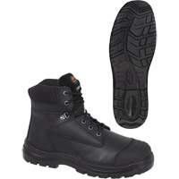 1025 Black 6" Work Boots, Leather, Steel Toe, Size 10 Chandler Sales