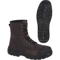 1028 Brown 8" Work Boots, Leather, Steel Toe, Size 10 Chandler Sales