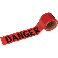 388 Danger Tape, Bilingual, 3" W x 200' L, 1.5 mils, Black on Red Chandler Sales