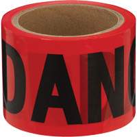 388 Danger Tape, Bilingual, 3" W x 200' L, 1.5 mils, Black on Red Chandler Sales