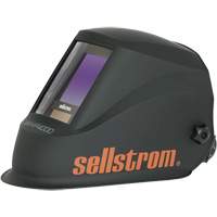 WHP4000 Casque de soudage ADF de la s&eacute;rie Premium avec technologie de lentilles bleues extra larges, 3,94" lo x 3,28" la Champ de vision, Noir/Orange Chandler Sales