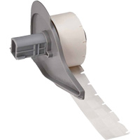 Self-Laminating Wrap-Around Wire & Cable Labels, Vinyl, 0.5" L x 0.75" H, White Chandler Sales