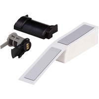 Raised Panel Labels, Polyester, 1" L x 4" H, White Chandler Sales