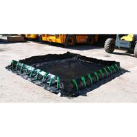 Ultra-Containment Berm&reg;, 179 US gal. Capacity, 4' W x 6' L x 12" H, Stake Wall Chandler Sales