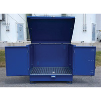 Ultra-Hard Top S4 Steel Spill Pallet, 61" L x 54.4" W x 52" H, 4700 lbs. Load Capacity Chandler Sales