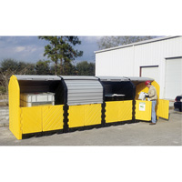 P16 Plus Ultra-Hard Top Spill Pallets&reg; without Drain, 250" L x 79" W x 62" H, 9000 lbs. Load Capacity Chandler Sales