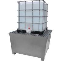Ultra-IBC Spill Pallet en acier, Capacit&eacute; de d&eacute;versement 370 gal. US, 57,6" x 34,7" x 56,9" Chandler Sales