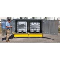 Steel Ultra-Twin IBC Hard Top, 123.4" L x 73.4" W x 66.4" H, 12250 lbs. Load Capacity Chandler Sales