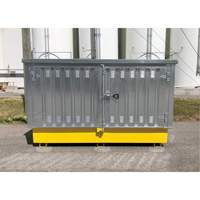 Steel Ultra-Twin IBC Hard Top, 123.4" L x 73.4" W x 66.4" H, 12250 lbs. Load Capacity Chandler Sales