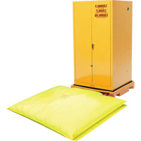 Single Drum Ultra-Safety Cabinet Bladder System&reg;, 37.8" L x 37.8" W x 6.3" H, 1500 lbs. Load Capacity Chandler Sales