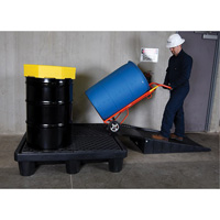 4-Drum Economy Ultra-Spill Pallet&reg;, 66 US gal. Spill Capacity, 53" x 53" x 11.8" Chandler Sales
