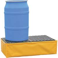 Ultra-Spill Pallet flexible, 2 barils, Capacit&eacute; de d&eacute;versement 66 gal. US, 48" x 24" x 14" Chandler Sales