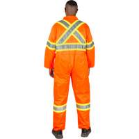 Unlined Safety Coveralls, Small, High Visibility Orange Chandler Sales