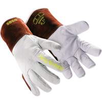 HeatArmor&reg; 5058 Welding Gloves, Grain Goatskin, Size Small/7 Chandler Sales