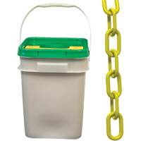 Heavy-Duty Plastic Safety Chain, Yellow Chandler Sales