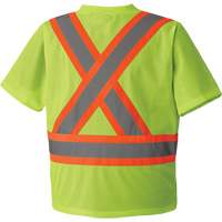 5993P T-shirt de s&eacute;curit&eacute; en maille, Polyester, Petit, Jaune lime haute visibilit&eacute; Chandler Sales