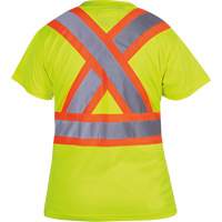6949 T-shirt de s&eacute;curit&eacute; en il-de-perdrix pour femme, Polyester, T-petit, Jaune lime haute visibilit&eacute; Chandler Sales