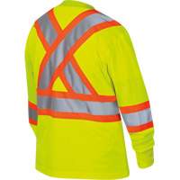 6969 Chandail de s&eacute;curit&eacute; &agrave; manches longues en il-de-perdrix pour femme, Polyester, T-petit, Jaune lime haute visibilit&eacute; Chandler Sales