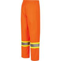 5627W Pantalon &agrave; bavette imperm&eacute;able pour femmes, Polyester/Polyur&eacute;thane, T-petit, Orange haute visibilit&eacute; Chandler Sales