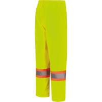5629W Pantalon &agrave; bavette imperm&eacute;able pour femmes, Polyester/Polyur&eacute;thane, T-petit, Jaune lime haute visibilit&eacute; Chandler Sales
