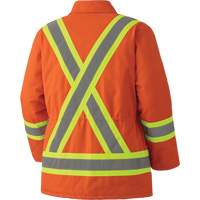 5537A Quilted Duck Safety Parka, High Visibility Orange, Small Chandler Sales