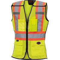 489 Veste de s&eacute;curit&eacute; d&eacute;tachable haute visibilit&eacute;, Jaune lime haute visibilit&eacute;, T-petit, Polyester Chandler Sales