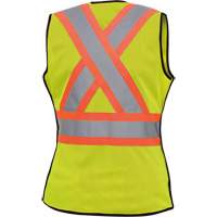 489 Veste de s&eacute;curit&eacute; d&eacute;tachable haute visibilit&eacute;, Jaune lime haute visibilit&eacute;, T-petit, Polyester Chandler Sales