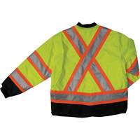 Ripstop 4-in-1 Safety Jacket, Polyester, High Visibility Lime-Yellow, X-Small Chandler Sales