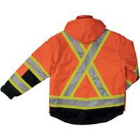 Ripstop 4-in-1 Safety Jacket, Polyester, High Visibility Orange, X-Small Chandler Sales