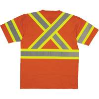 Chemise de s&eacute;curit&eacute; &agrave; manches courtes, Coton, T-petit, Orange haute visibilit&eacute; Chandler Sales