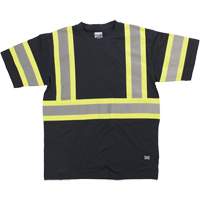 Chemise de s&eacute;curit&eacute; &agrave; manches courtes, Coton, T-petit, Noir Chandler Sales