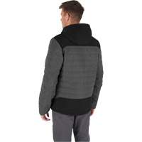 Veste chauffante M12 QuietShell avec pile, Hommes, Petit, Gris Chandler Sales