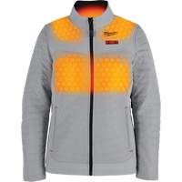 Manteau chauffant M12 Axis avec pile, Femmes, Petit, Gris Chandler Sales