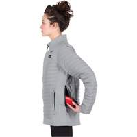 Manteau chauffant M12 Axis avec pile, Femmes, Petit, Gris Chandler Sales