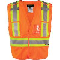 5-Point Tear Away Vest, High Visibility Orange, Medium/Small, Polyester Chandler Sales