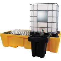 Double palette de d&eacute;versements IBC, Capacit&eacute; de d&eacute;versement 317 gal. US, 89" x 57" x 23" Chandler Sales