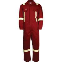 Westex Ultrasoft&reg; Deluxe Coverall with Reflective Material, Size 34, Red, 12.4 cal/cm2 Chandler Sales