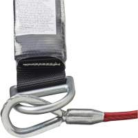 SA-5502-6 Shock Absorbing Lanyard, 6', Form Hook Center, Snap Hook Leg Ends, Galvanized Steel Chandler Sales