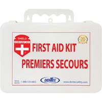 Trousse de premiers soins Shield, R&eacute;pond ou surpasse la norme CSA Z1220-24 type 2 environnements &agrave; faible risque, Petit (2-25 travailleurs) Chandler Sales