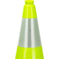 Premium Traffic Cone, 18", Lime Green, 6" Reflective Collar(s) Chandler Sales