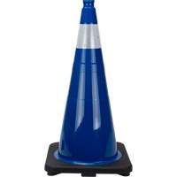 Premium Traffic Cone, 28", Blue, 4" Reflective Collar(s) Chandler Sales